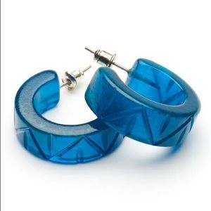 Splendette Golden Teal Fakelite earrings